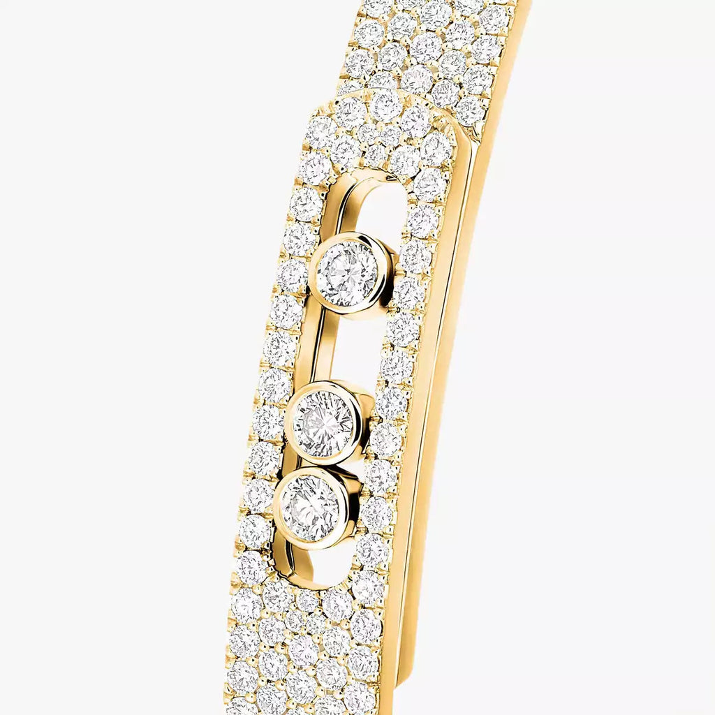Move Noa Vollpflaster-Diamant-Armreif – Kinetische Dreifachbewegungs-Luxus – Unendliche Strahlkraft