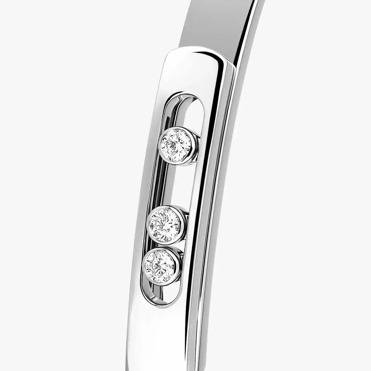 Noa Diamond Armreif - Kinetisches Triple-Motion Design - Minimalistische kreisförmige Eleganz