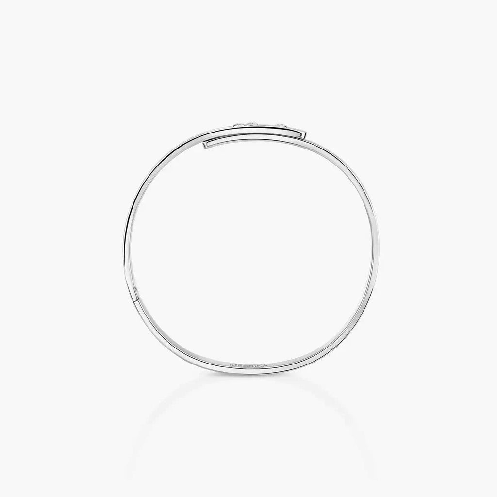 Noa Diamond Armreif - Kinetisches Triple-Motion Design - Minimalistische kreisförmige Eleganz