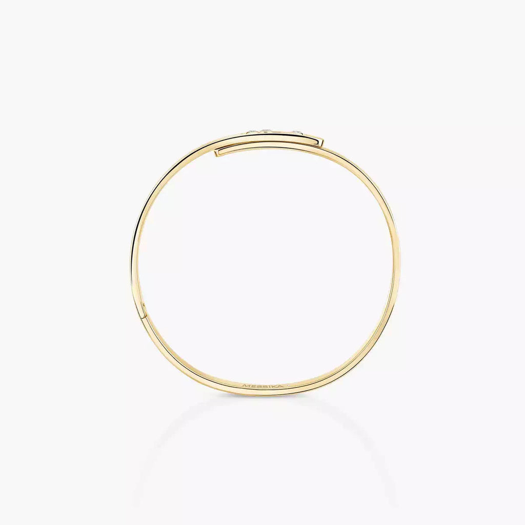 Noa Diamond Armreif - Kinetisches Triple-Motion Design - Minimalistische kreisförmige Eleganz