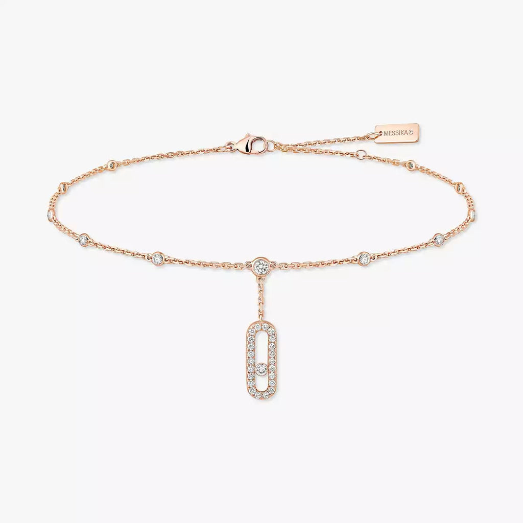 Move Uno Pavé Diamond Ankle Bracelet