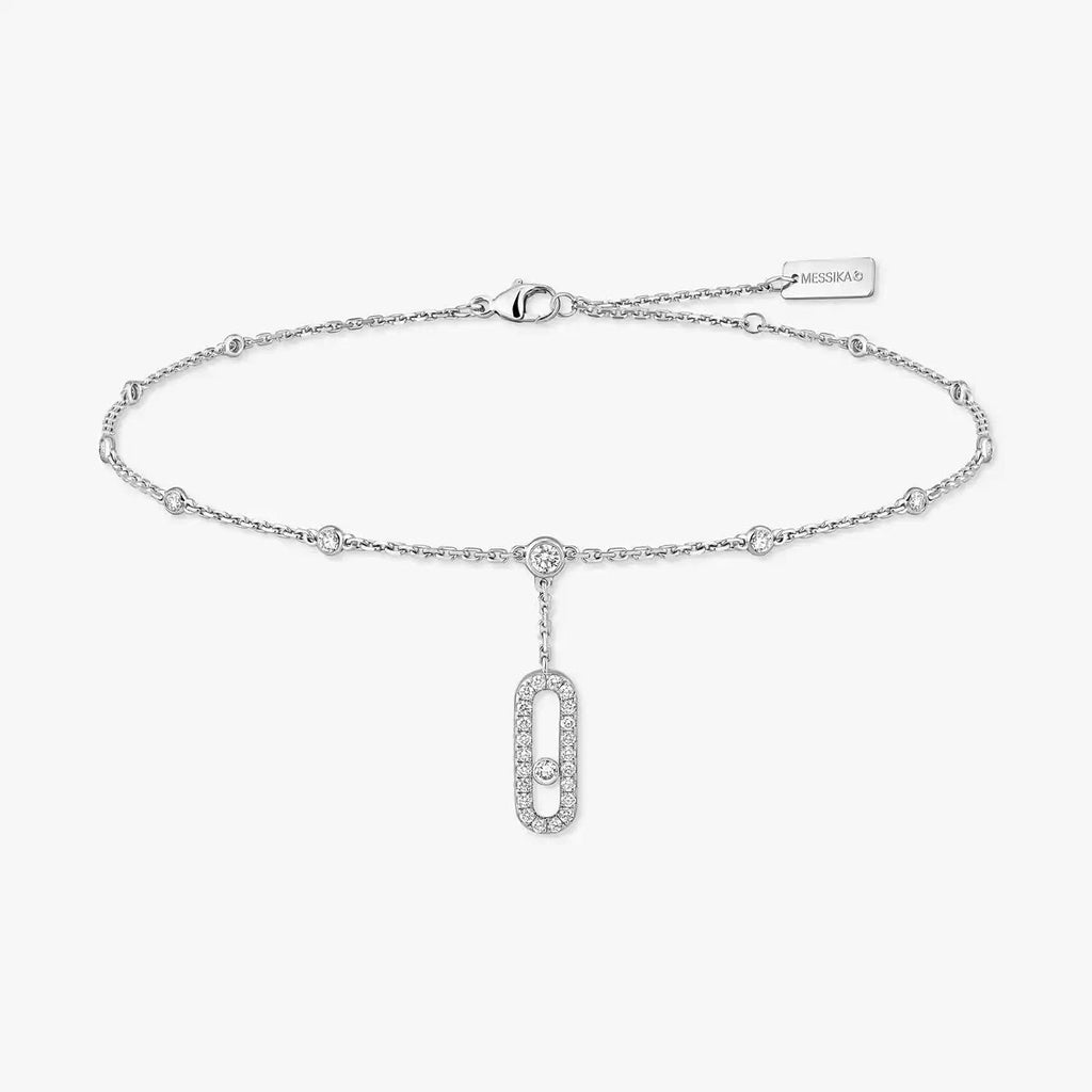 Move Uno Pavé Diamond Ankle Bracelet