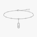 Move Uno Pavé Diamond Ankle Bracelet