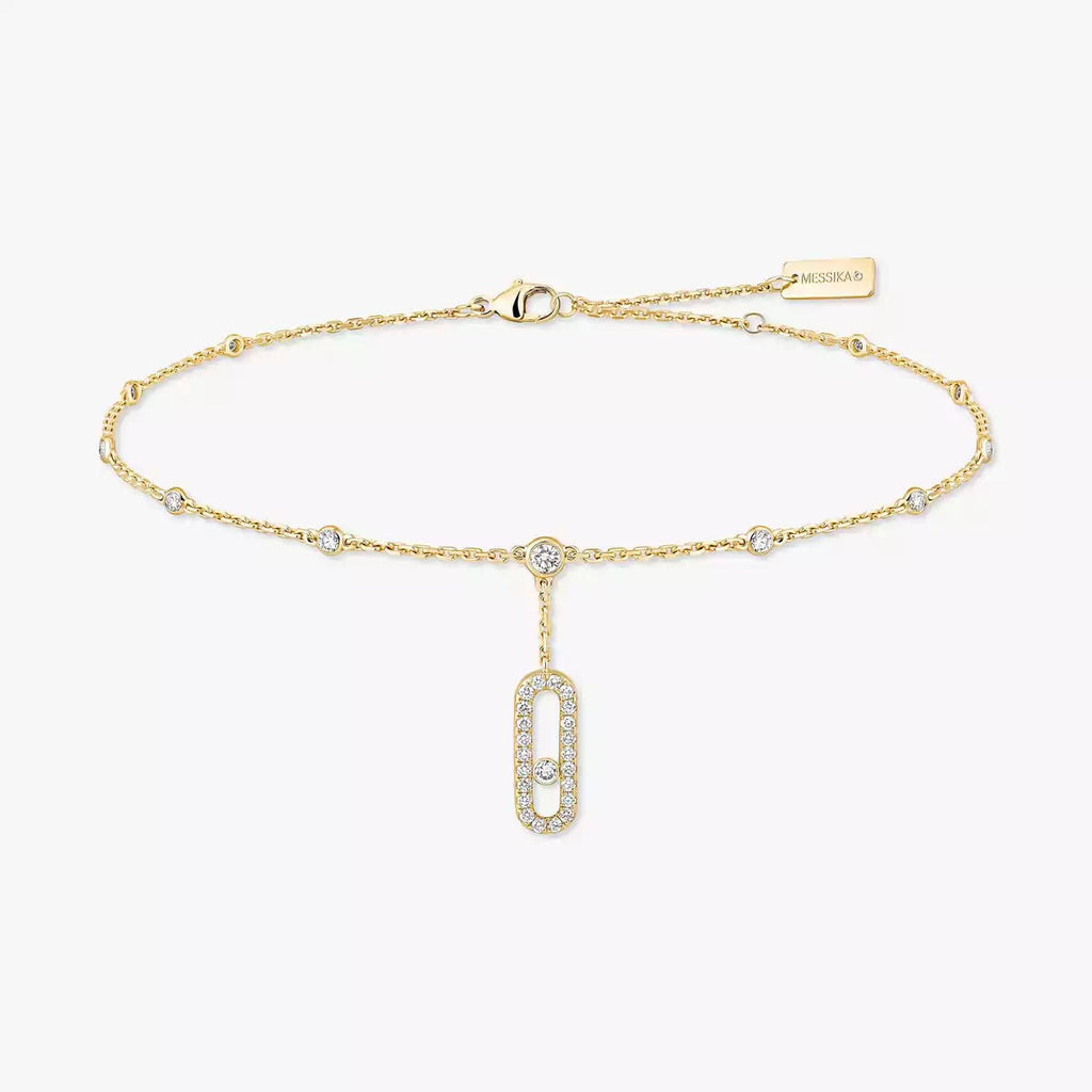 Move Uno Pavé Diamond Ankle Bracelet