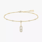 Move Uno Pavé Diamond Ankle Bracelet