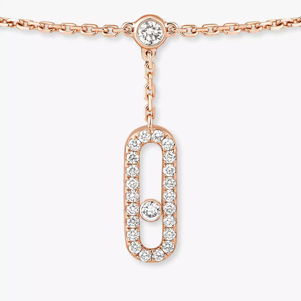 Move Uno Pavé Diamond Ankle Bracelet