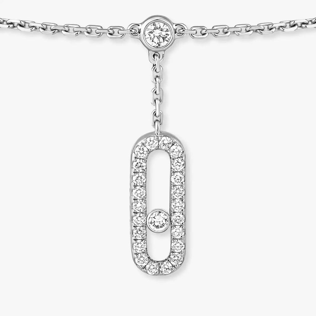 Move Uno Pavé Diamond Ankle Bracelet