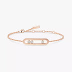 Move Classique Ciselé Armband – Kinetisches Drei-Bewegungen-Design – Texturierte Metallkunst