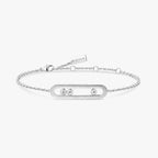 Move Classique Ciselé Armband – Kinetisches Drei-Bewegungen-Design – Texturierte Metallkunst