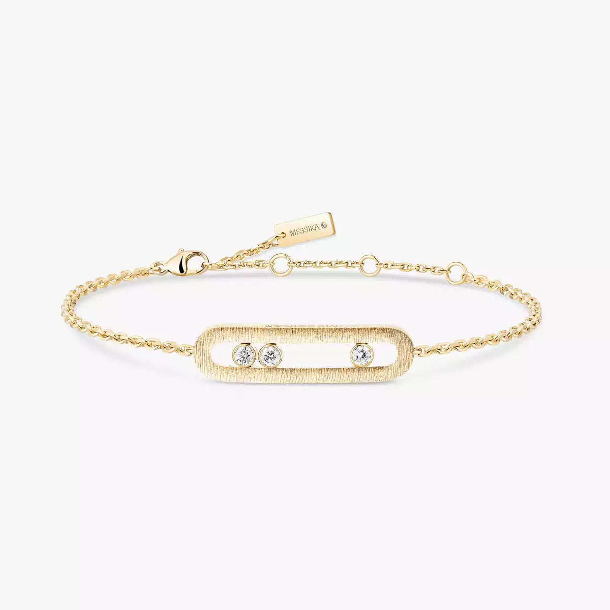 Move Classique Ciselé Armband – Kinetisches Drei-Bewegungen-Design – Texturierte Metallkunst