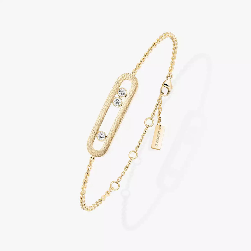 Move Classique Ciselé Armband – Kinetisches Drei-Bewegungen-Design – Texturierte Metallkunst