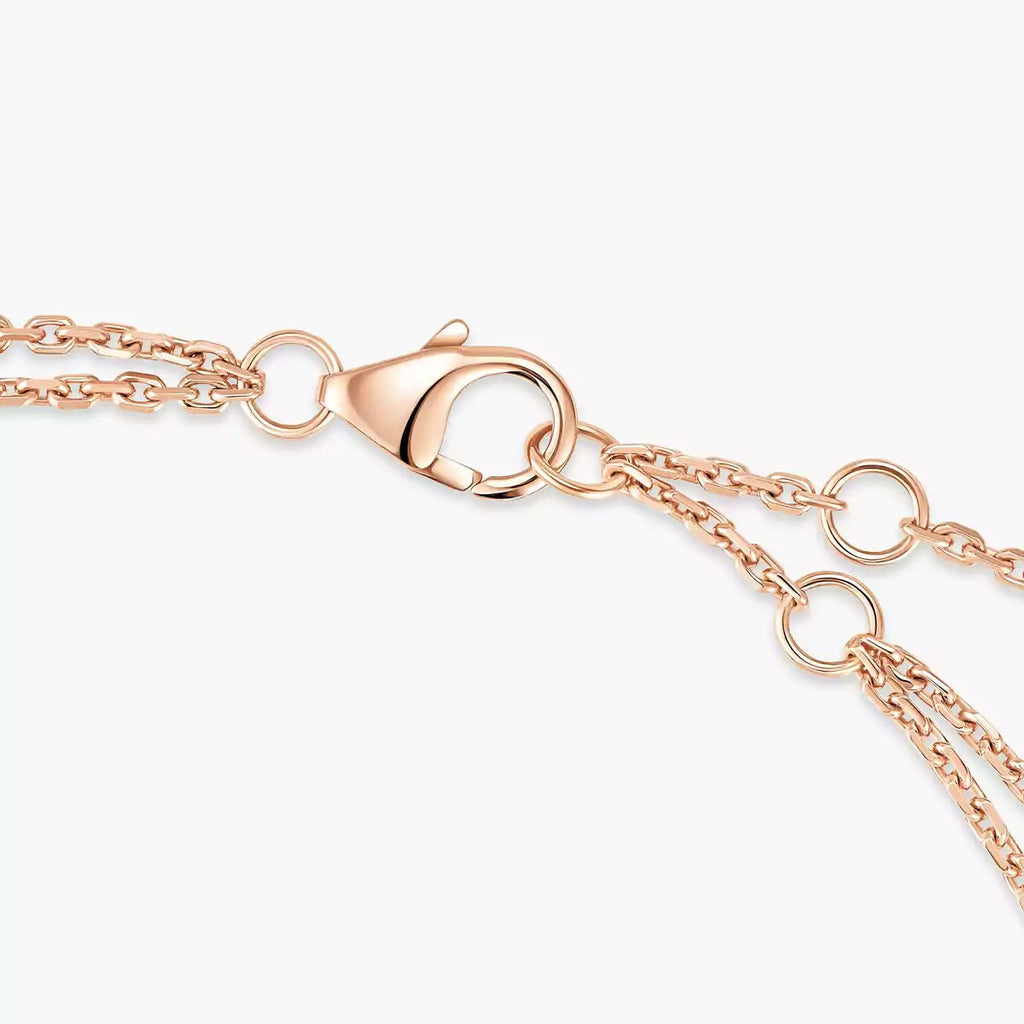 Triple-Diamond Dual-Chain Bracelet