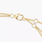 Triple-Diamond Dual-Chain Bracelet