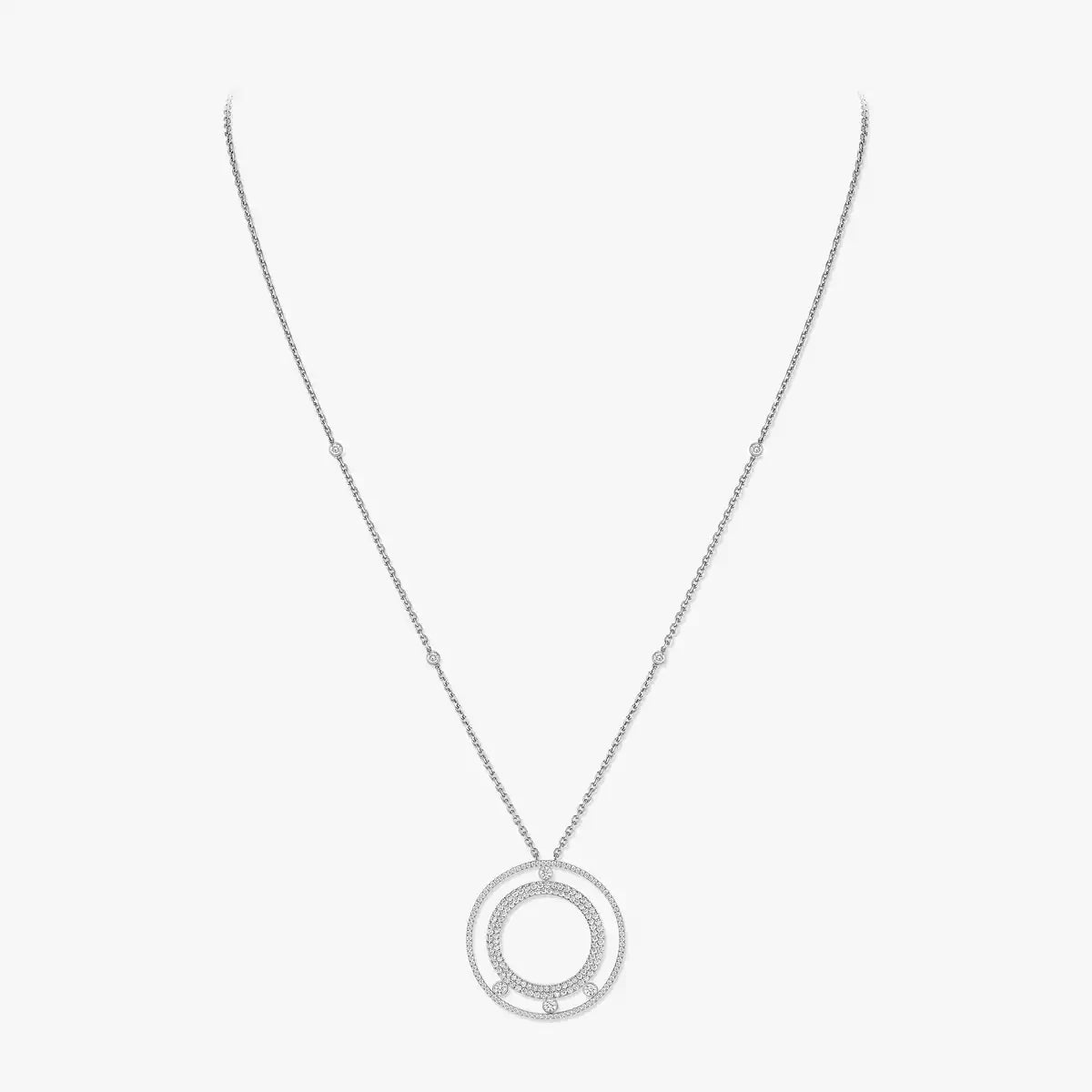 Romane Long Pavé Diamantkette – Visionäre Spannweite & Kinetische Eleganz