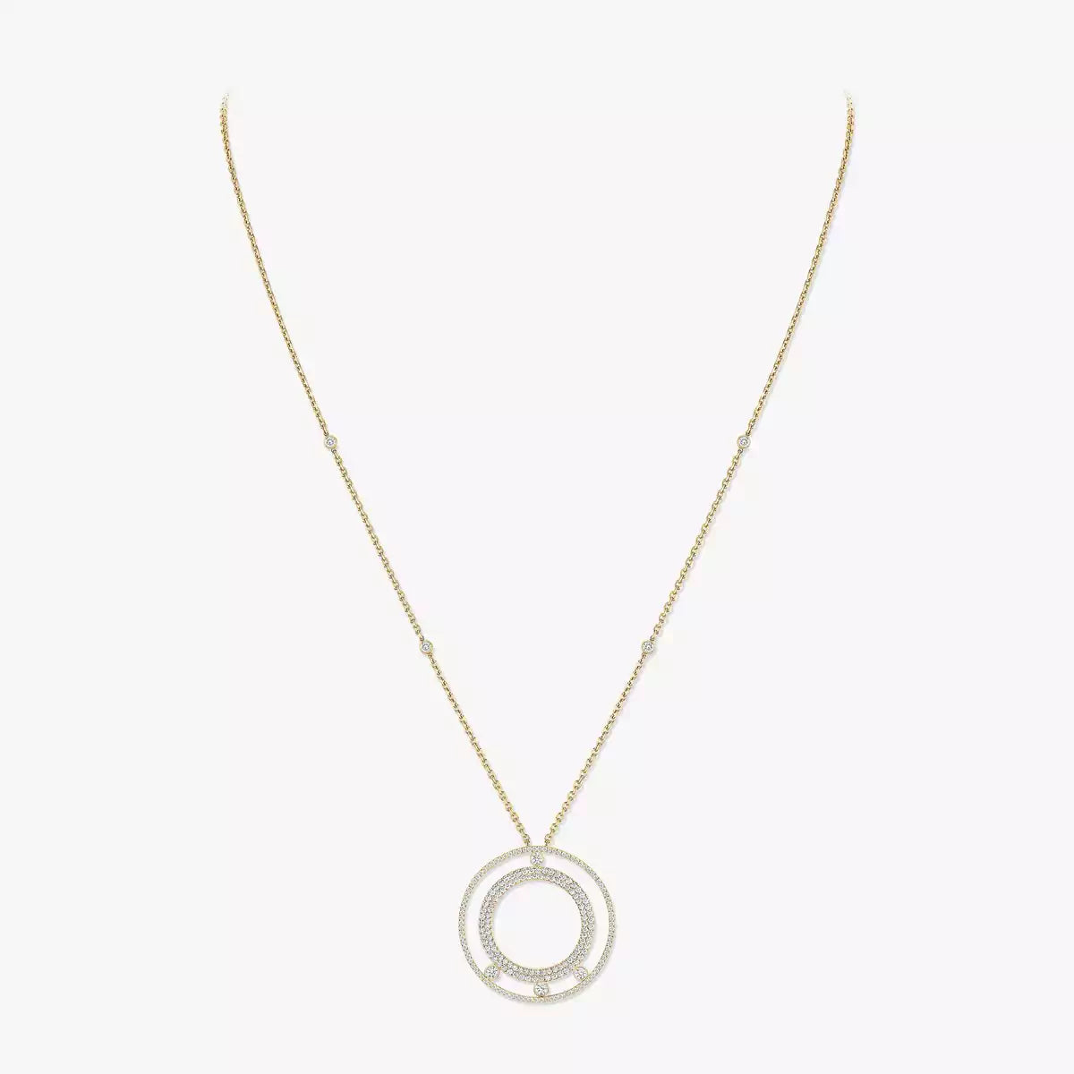 Romane Long Pavé Diamantkette – Visionäre Spannweite & Kinetische Eleganz