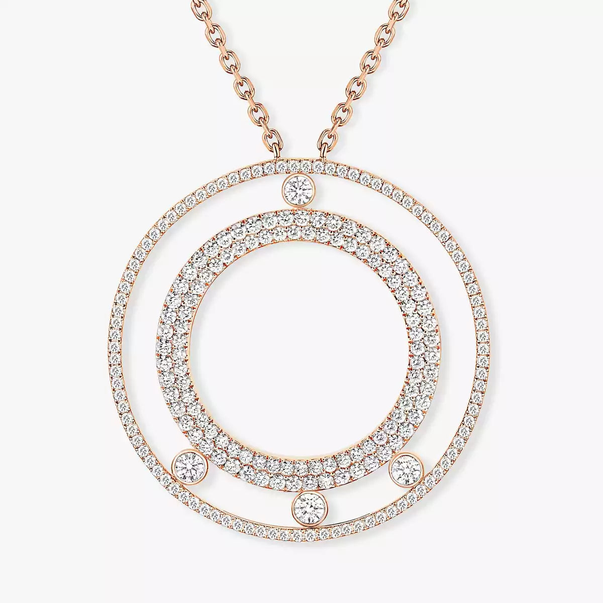 Romane Long Pavé Diamantkette – Visionäre Spannweite & Kinetische Eleganz