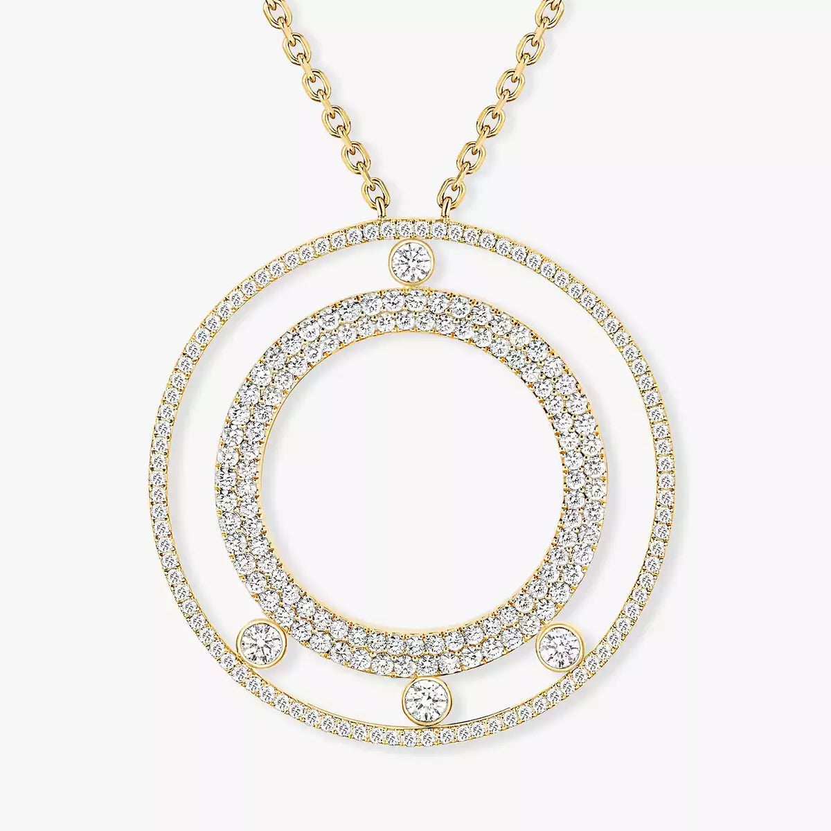 Move Romane Long Pavé Diamond Necklace