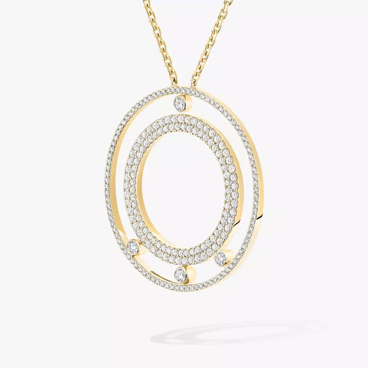 Move Romane Long Pavé Diamond Necklace