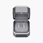 Imperial Move SM Diamantohrringe - Raffinierte kinetische Eleganz - Minimalistisches architektonisches Design