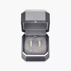 Imperial Move SM Diamantohrringe - Raffinierte kinetische Eleganz - Minimalistisches architektonisches Design