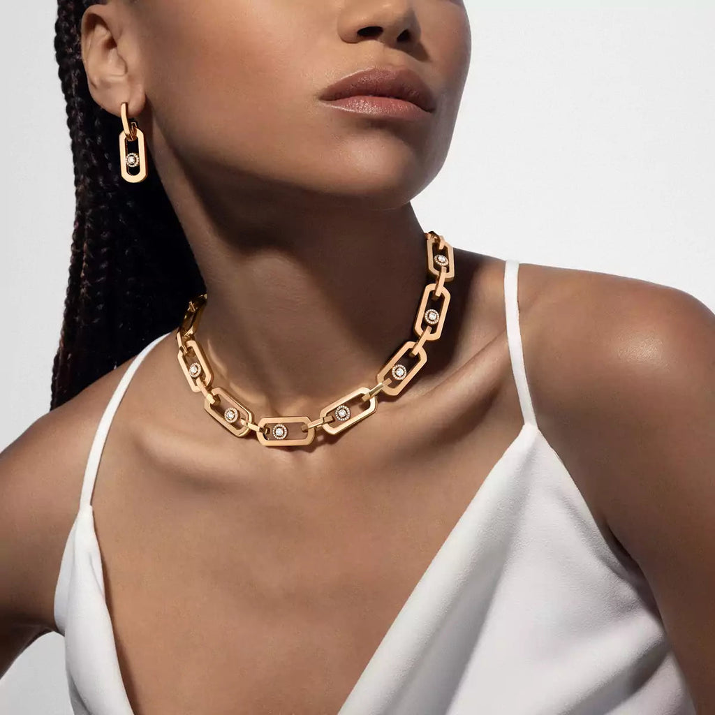 So Move XL Diamond Hoop Earrings