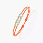 Care(s) Pavé Cord Armband – Wohltätiges, symbolisches Design – Verstellbares, stilvolles Accessoire