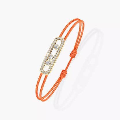 Pavé-Kordelarmband Pflege
