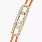 Care(s) Pavé Cord Armband – Wohltätiges, symbolisches Design – Verstellbares, stilvolles Accessoire
