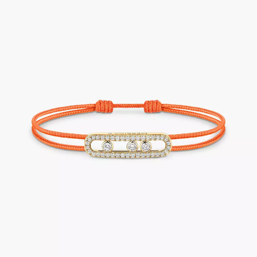 Care(s) Pavé Cord Armband – Wohltätiges, symbolisches Design – Verstellbares, stilvolles Accessoire