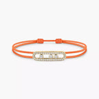 Care(s) Pavé Cord Armband – Wohltätiges, symbolisches Design – Verstellbares, stilvolles Accessoire