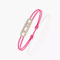 Care(s) Pavé Cord Armband – Wohltätiges, symbolisches Design – Verstellbares, stilvolles Accessoire