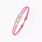 Care(s) Pavé Cord Armband – Wohltätiges, symbolisches Design – Verstellbares, stilvolles Accessoire