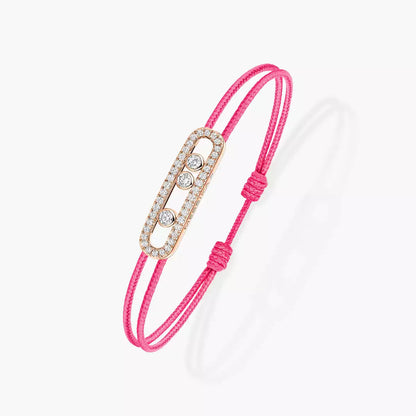 Pavé-Kordelarmband Pflege