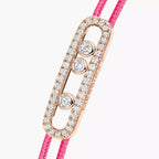 Care(s) Pavé Cord Armband – Wohltätiges, symbolisches Design – Verstellbares, stilvolles Accessoire