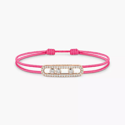 Pavé-Kordelarmband Pflege