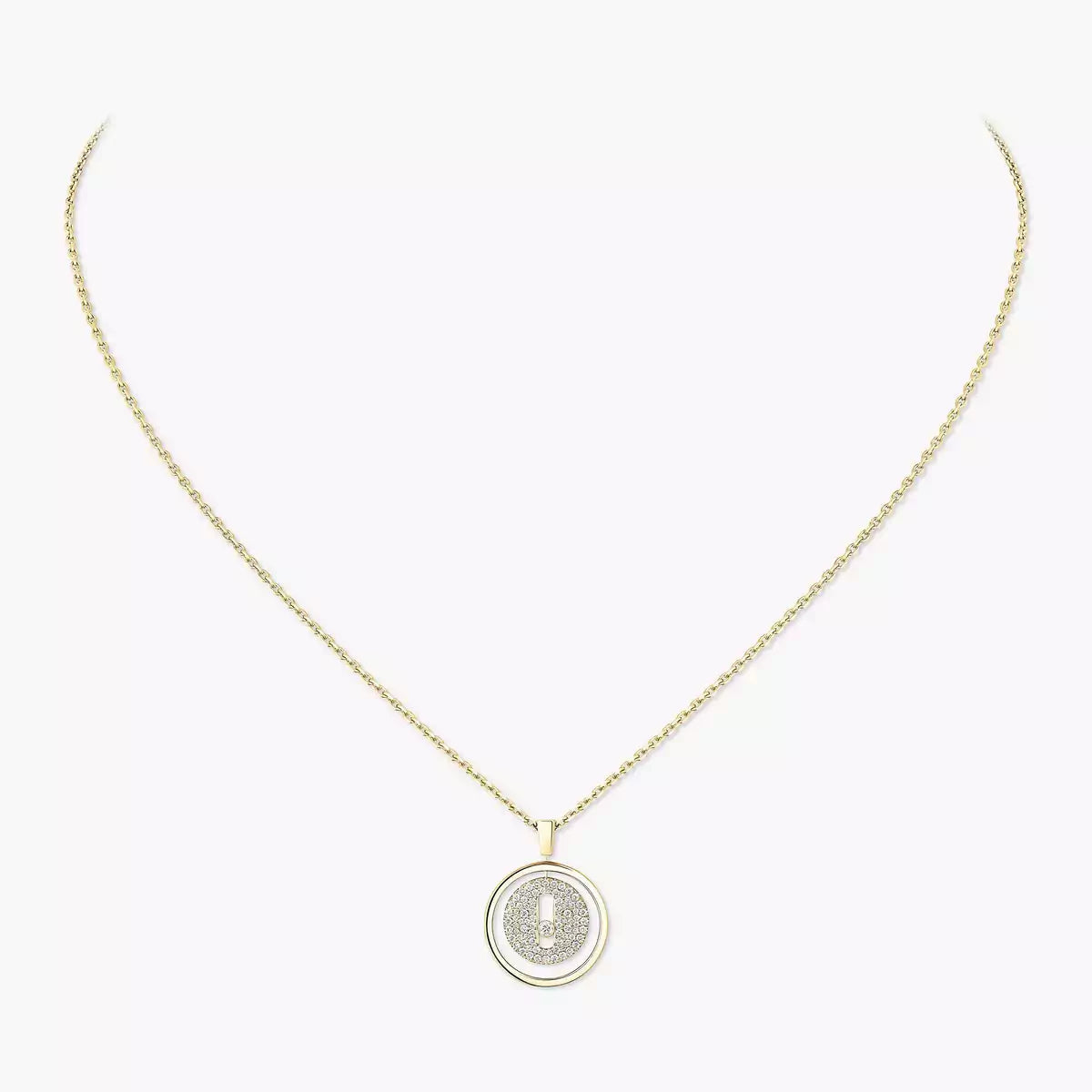 Lucky Move Voll Pavé Diamantkette – Unendlicher Wohlstand & Kinetische Ausstrahlung