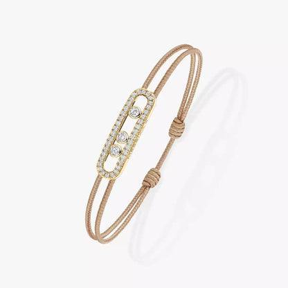 Pavé-Kordelarmband Pflege