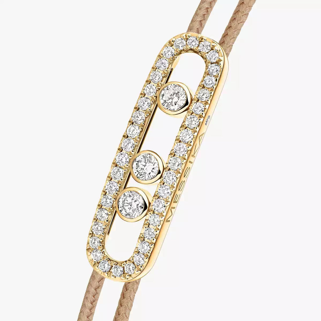 Care(s) Pavé Cord Armband – Wohltätiges, symbolisches Design – Verstellbares, stilvolles Accessoire