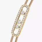 Care(s) Pavé Cord Armband – Wohltätiges, symbolisches Design – Verstellbares, stilvolles Accessoire