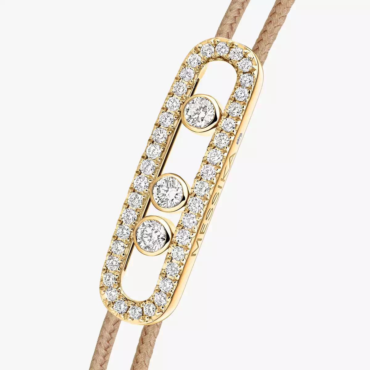 Care(s) Pavé Cord Armband – Wohltätiges, symbolisches Design – Verstellbares, stilvolles Accessoire