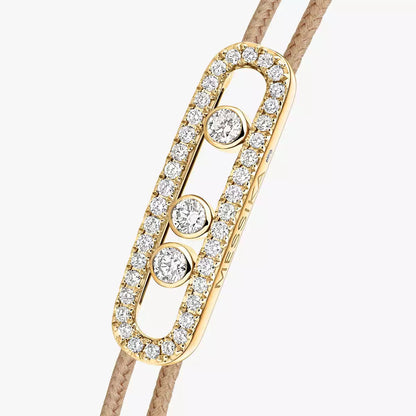 Pavé-Kordelarmband Pflege