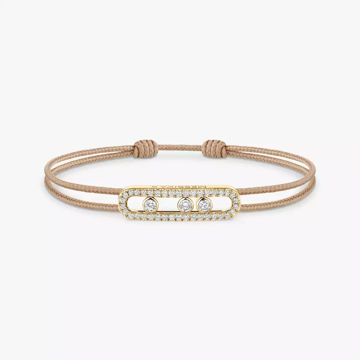 Care(s) Pavé Cord Armband – Wohltätiges, symbolisches Design – Verstellbares, stilvolles Accessoire