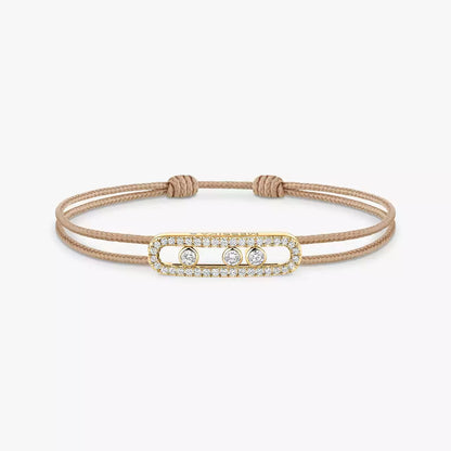 Pavé-Kordelarmband Pflege