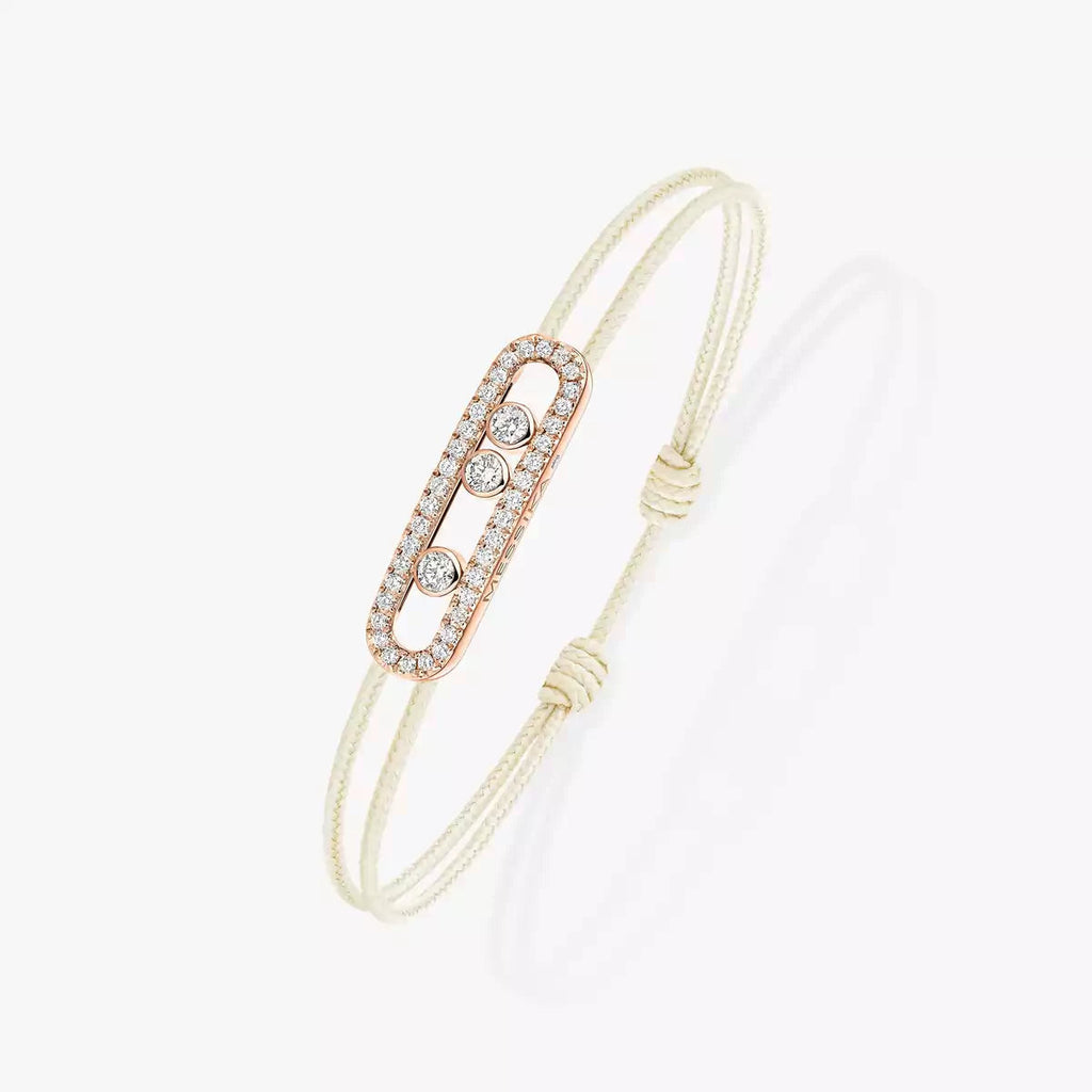 Care(s) Pavé Cord Armband – Wohltätiges, symbolisches Design – Verstellbares, stilvolles Accessoire