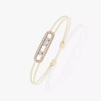 Care(s) Pavé Cord Armband – Wohltätiges, symbolisches Design – Verstellbares, stilvolles Accessoire