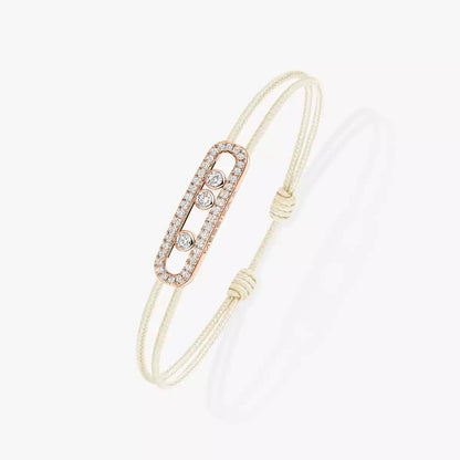 Pavé-Kordelarmband Pflege