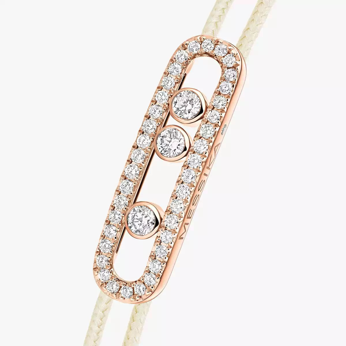 Care(s) Pavé Cord Armband – Wohltätiges, symbolisches Design – Verstellbares, stilvolles Accessoire