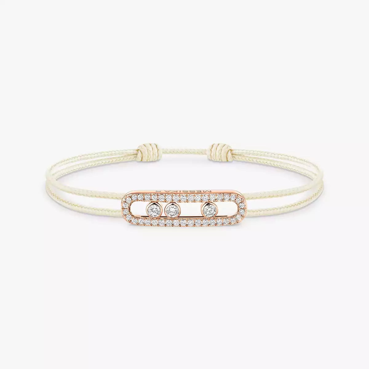 Care(s) Pavé Cord Armband – Wohltätiges, symbolisches Design – Verstellbares, stilvolles Accessoire