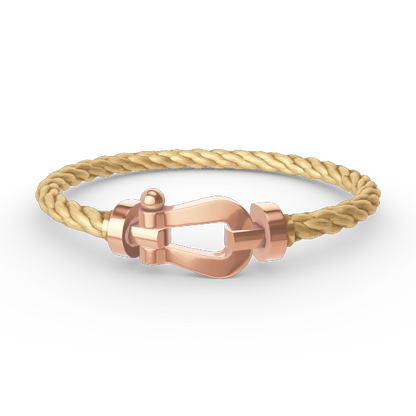 FORCE Large Horseshoe Bracelet - Rose Gold