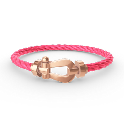 FORCE Large Horseshoe Bracelet - Rose Gold